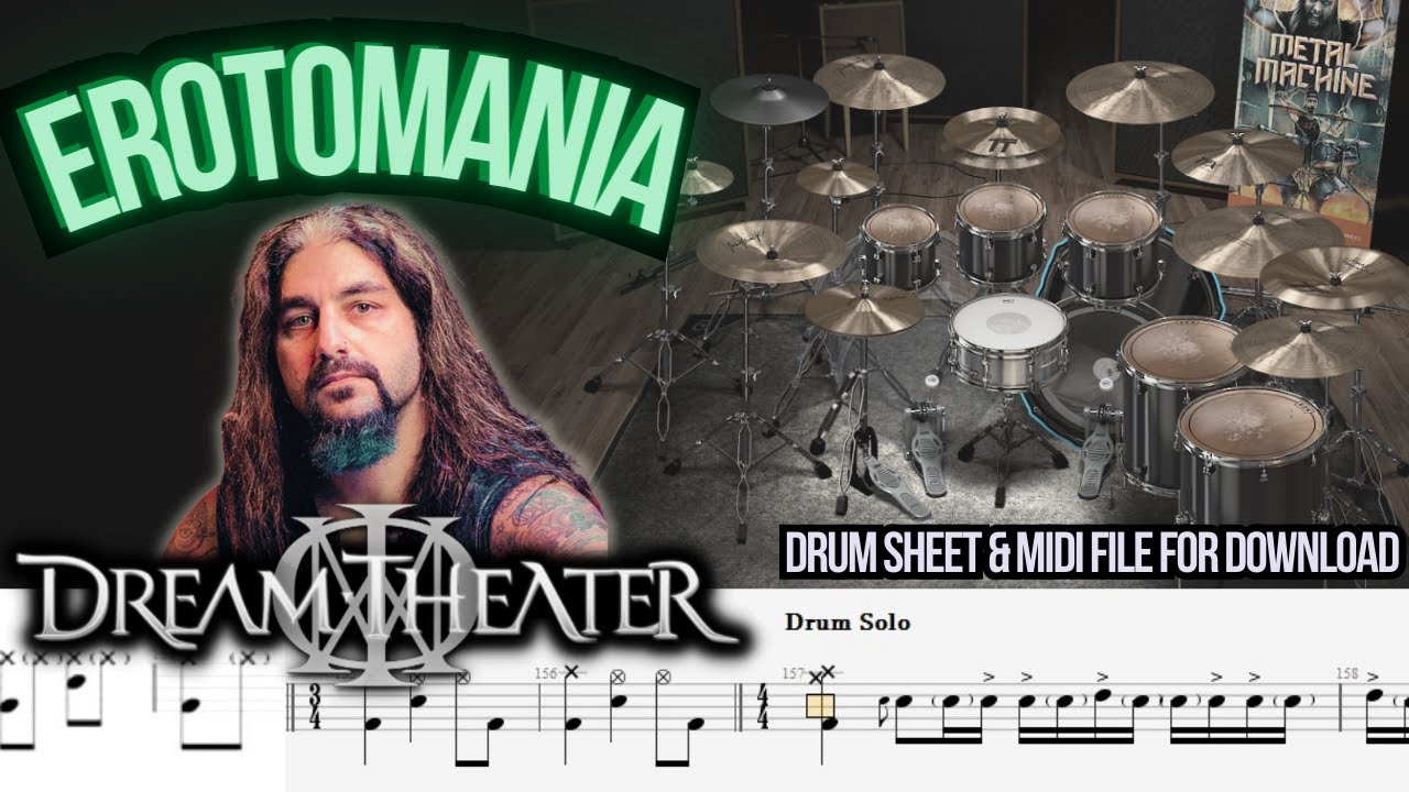 Dream Theater - Erotomania (DRUM TRACK / SHEET / MIDI)