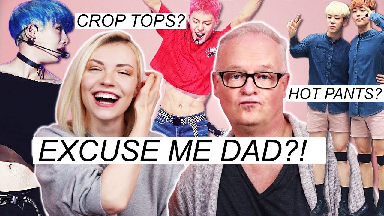 Dad Reacts to Korean Male Idol Outfits