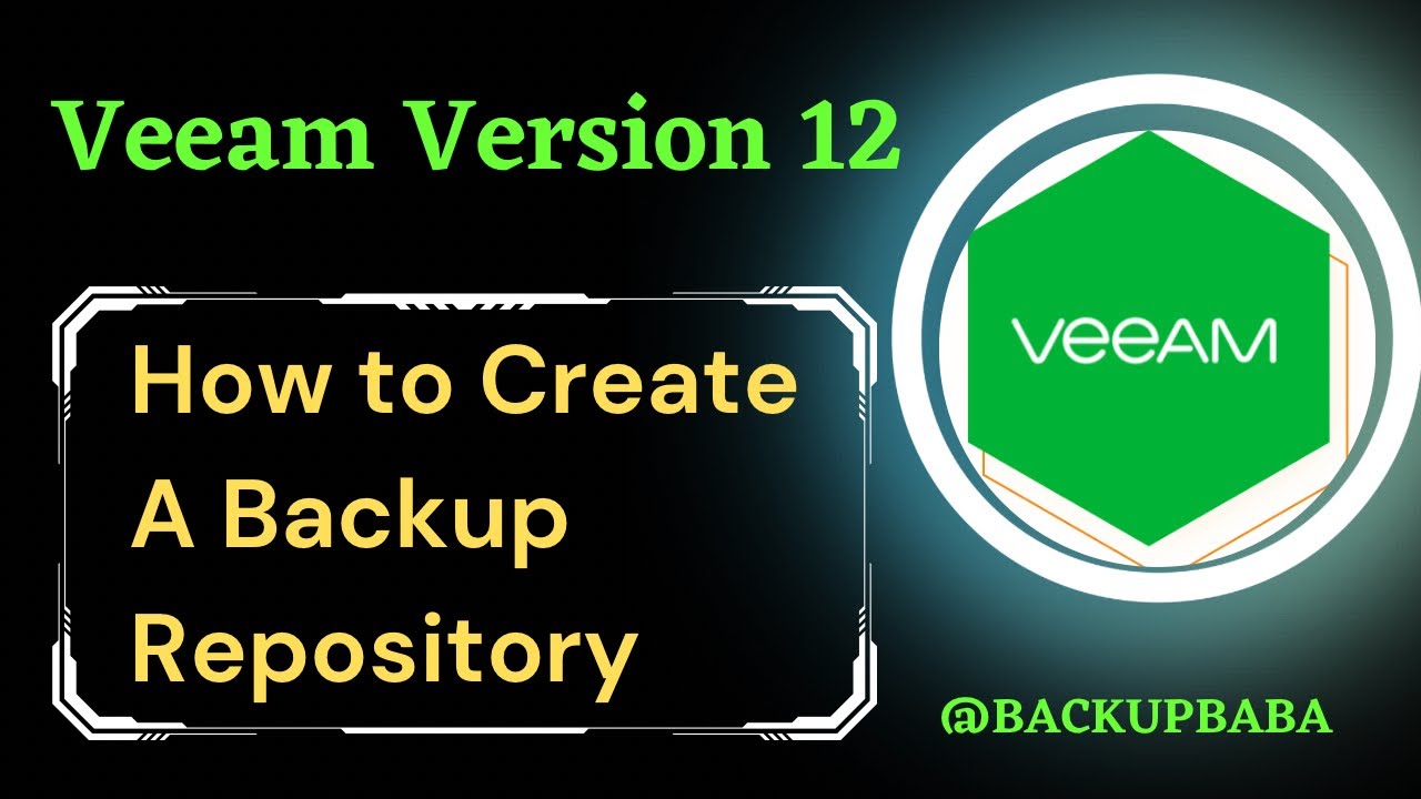 How to create a Backup repository in Veeam version 12 || veeam backup and replication tutorial