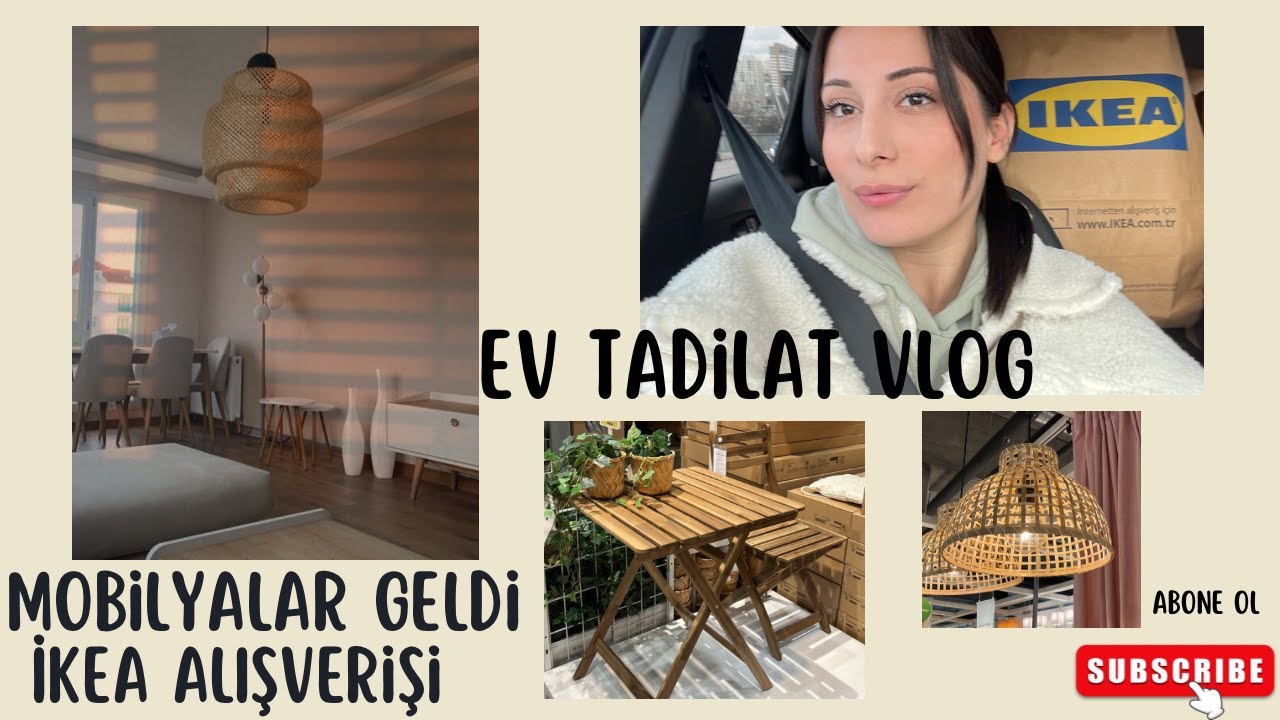 EV TADİLAT İŞLEMLERİ VLOG🎨🏡 (ikea alışverişi, mobilyalar geldi)