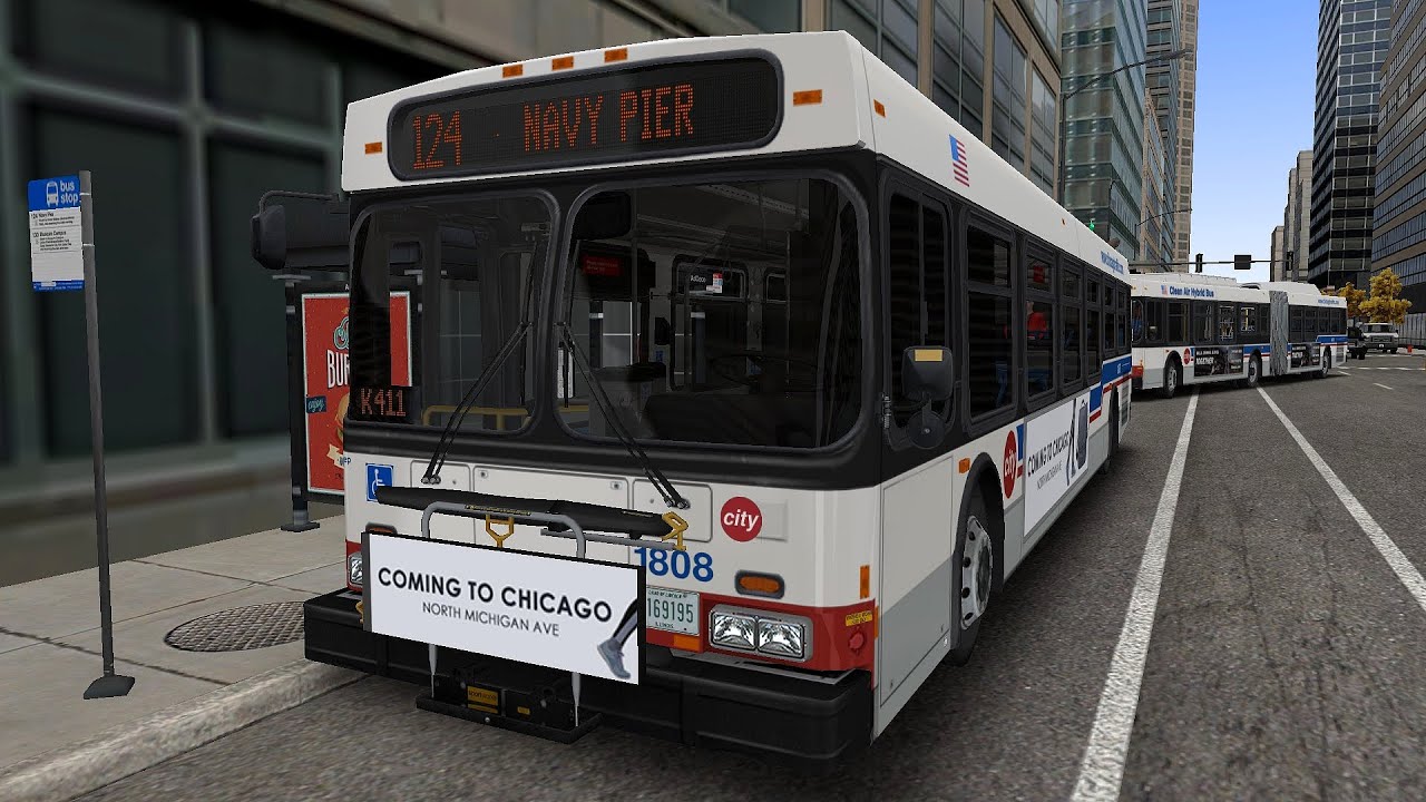 Omsi 2 Addon Chicago Downtown - Route 124 Ogilvie and Union Stations - Navy Pier (PC)