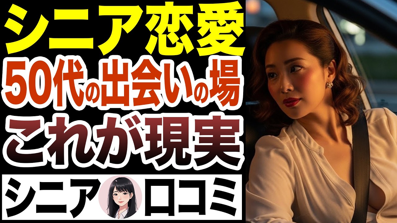 【シニア出会い】中高年の出会い方15選【シニア恋愛/中高年恋愛・シニア恋活】　＃50代からの恋活　#中高年恋愛　#YouTube 　#おすすめ