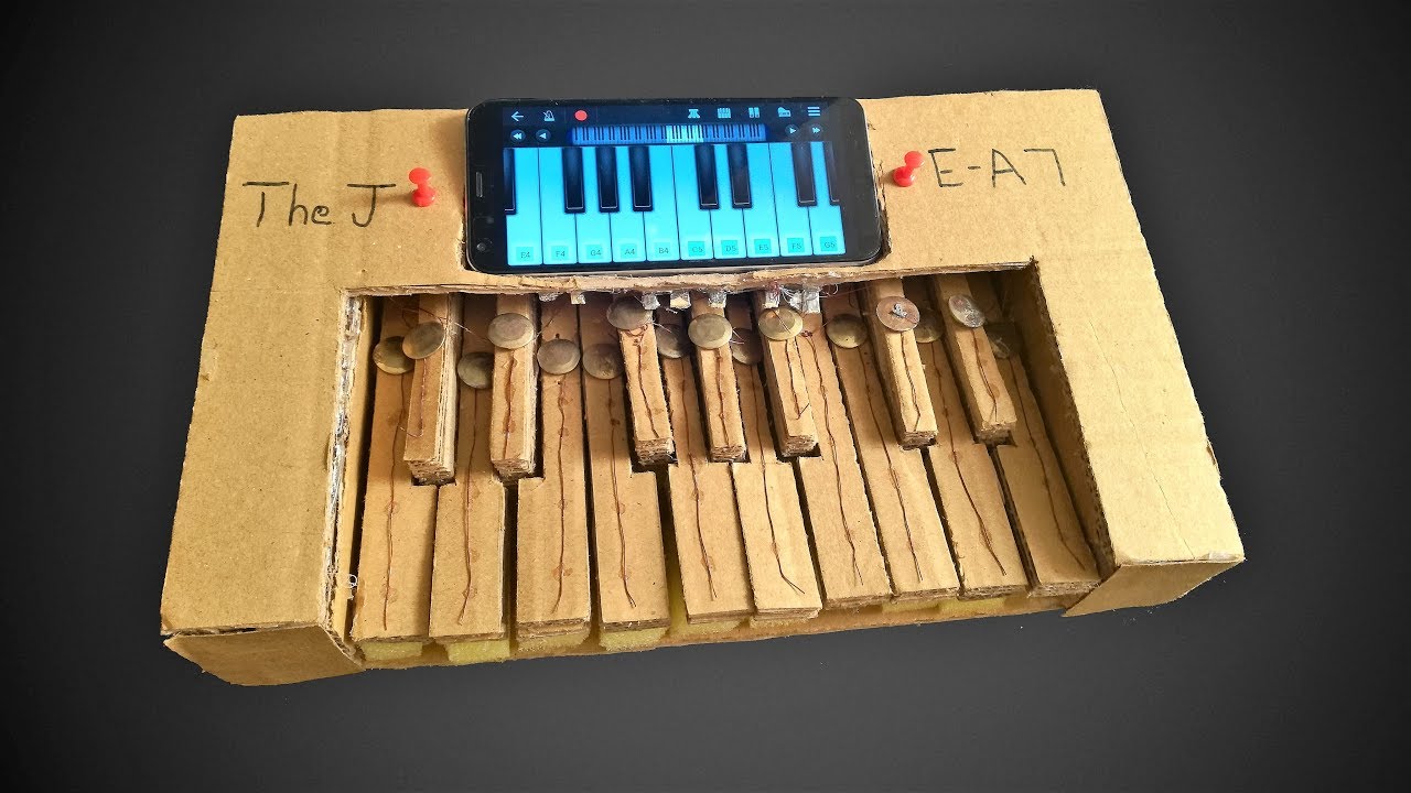 How To Make Electric Keyboard - CardBoard SmartPhone Piano