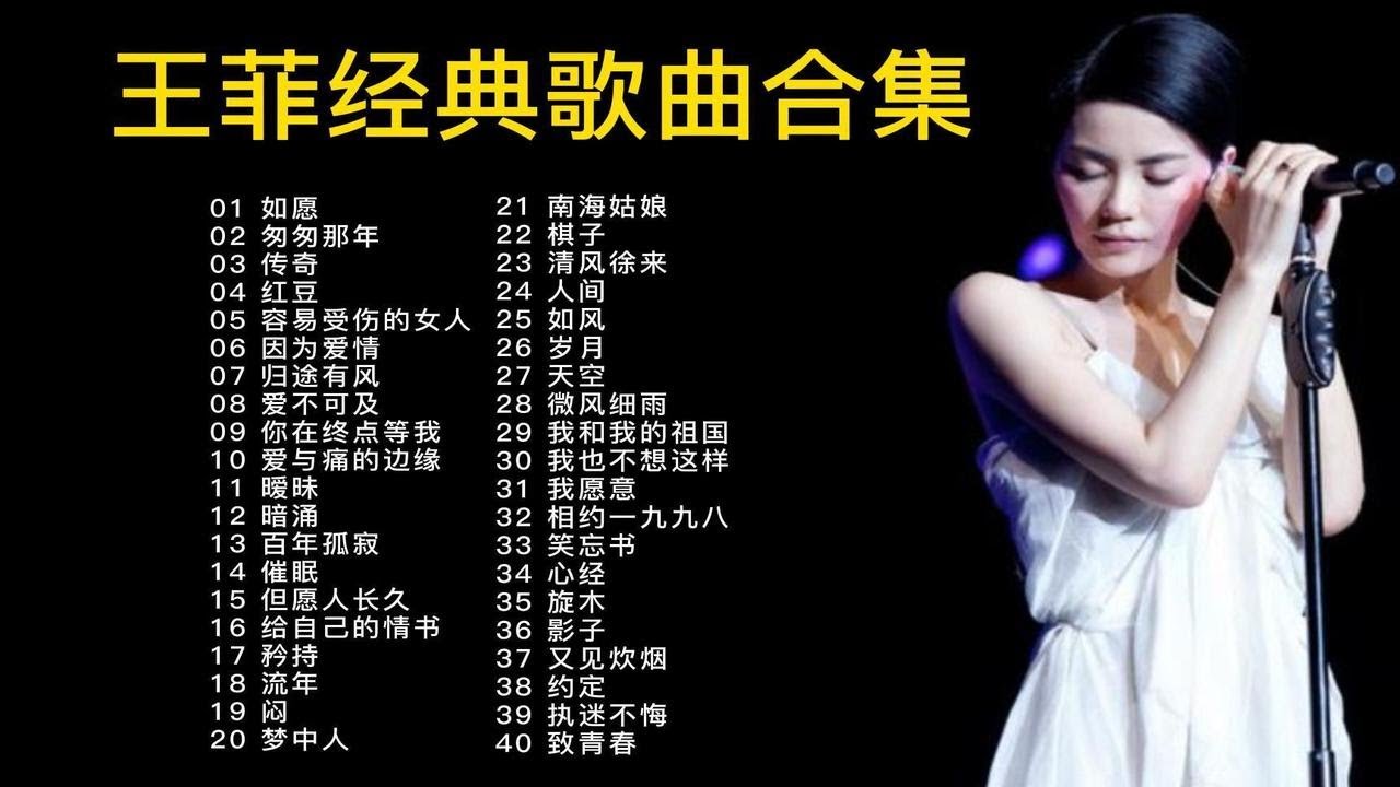 【无损音质】天后王菲40后精选歌曲合集，时隔多年，依然好听，这就是红了30年还不过气的原因！