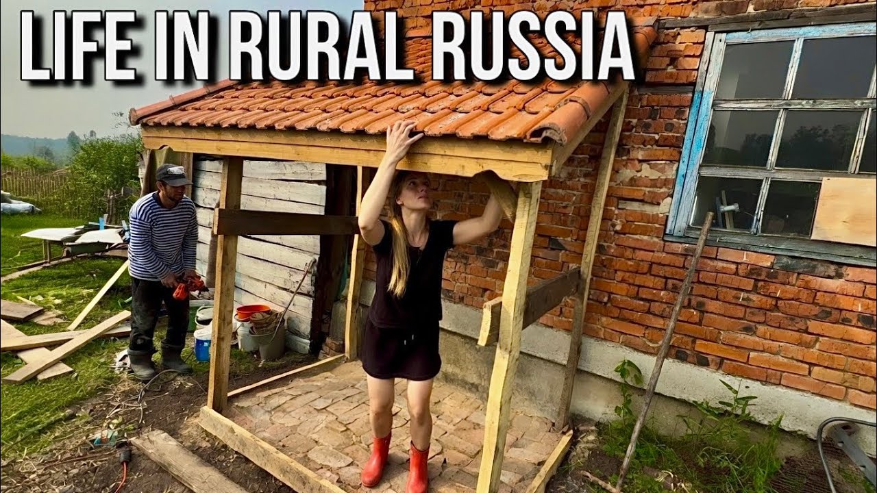 We Finally Finished the Caf&eacute; Roof in Our Remote Siberian Village!