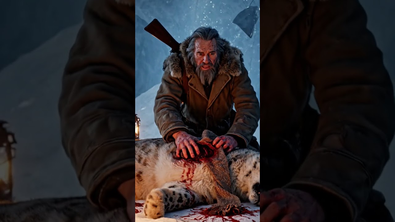 The Old Man Who Found Forgiveness in the Eyes of a Snow Leopard #saveanimals #leopard #oldman