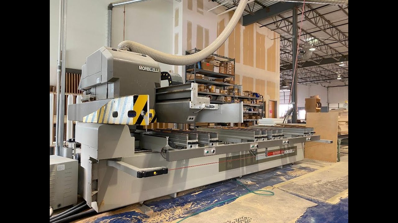 1995 Morbidelli Author 504 Industrial Pot And Rail CNC 4'x10' Max Sheet Capacity
