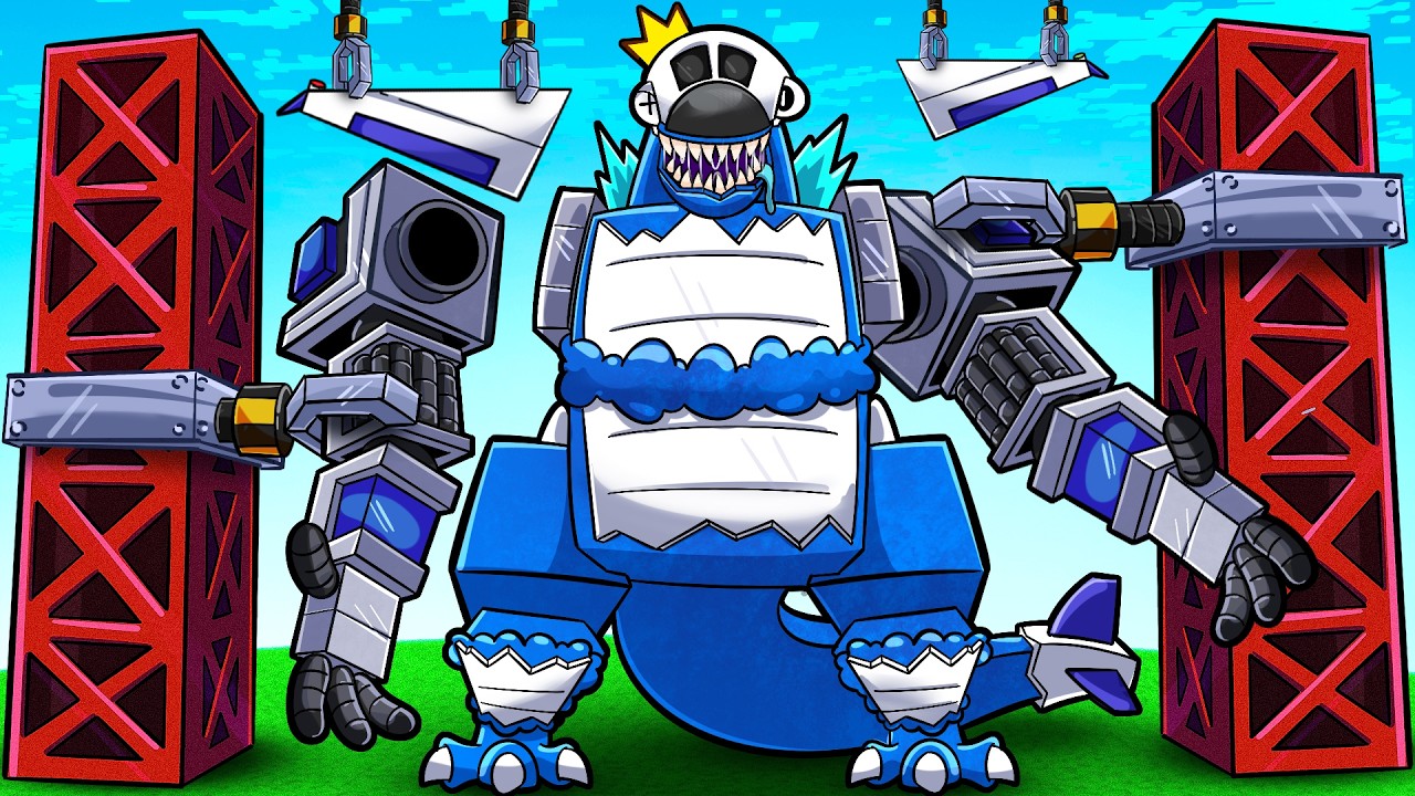 Origin of INFECTED BLUEZILLA SKY in Minecraft! (New Infected Kaiju)