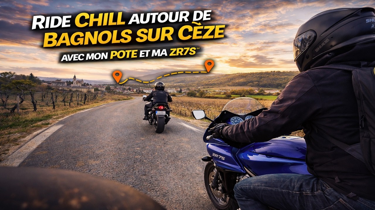 FZ8 et ZR7S en Balade 🏍️ | Routes du Gard autour de Bagnols-sur-Cèze