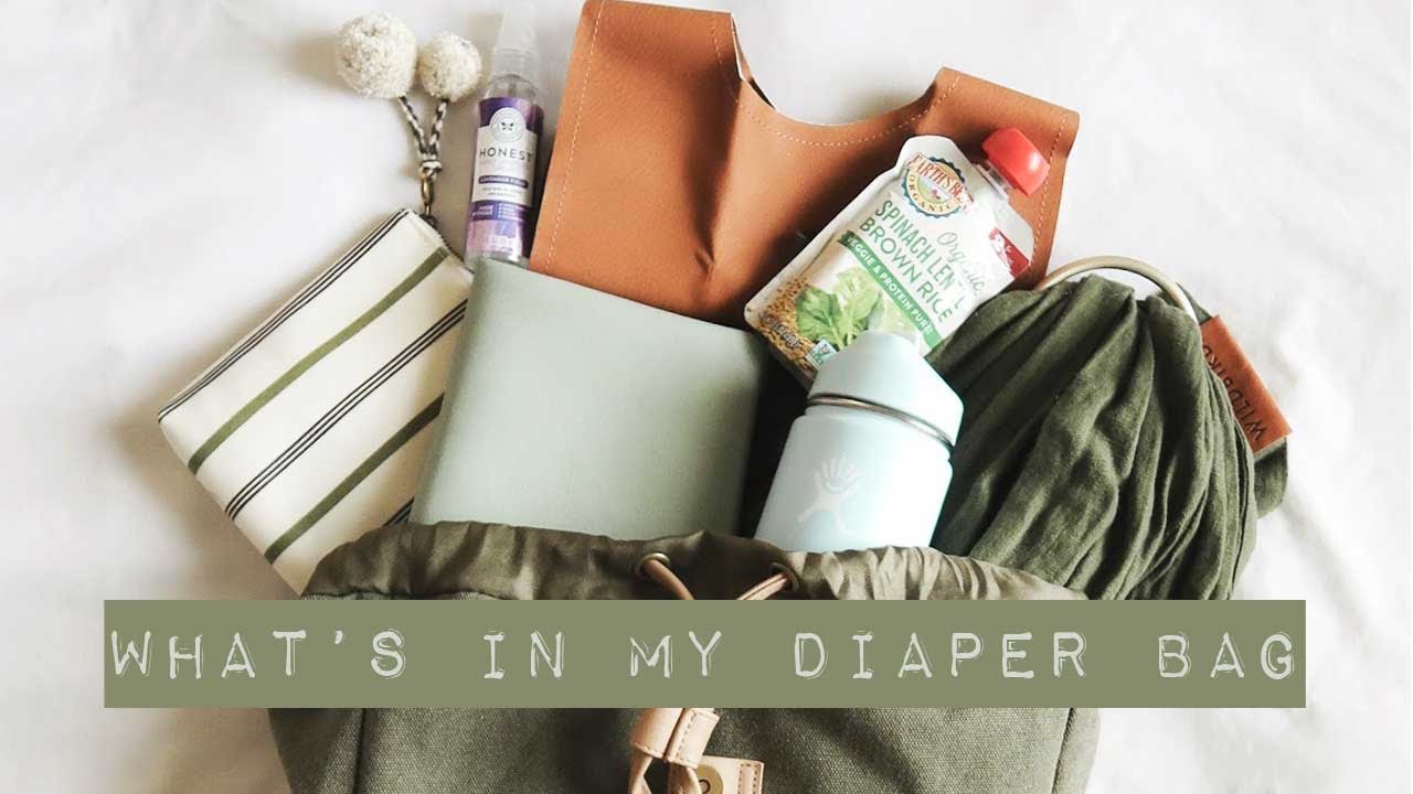 what's in my diaper bag | minimalist | small shops