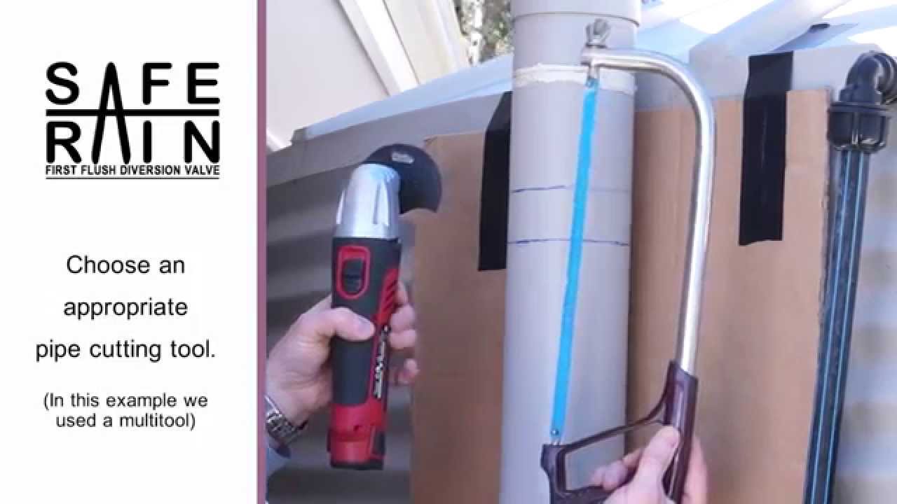 SafeRain - First flush flow-rate diverter