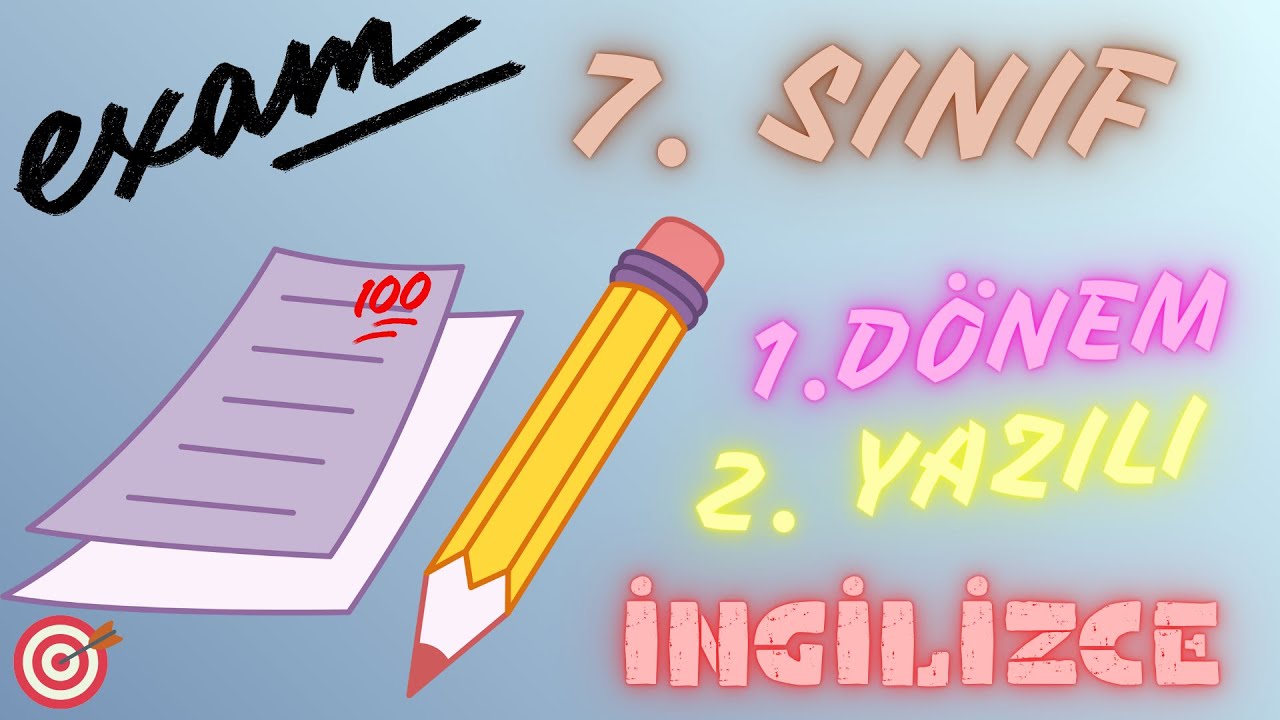 Sınavda Başarılı Olmak İstiyorsan==7.SINIF İNGİLİZCE 1. DÖNEM 2.YAZILI  #ingilizce #sınav #video #dj