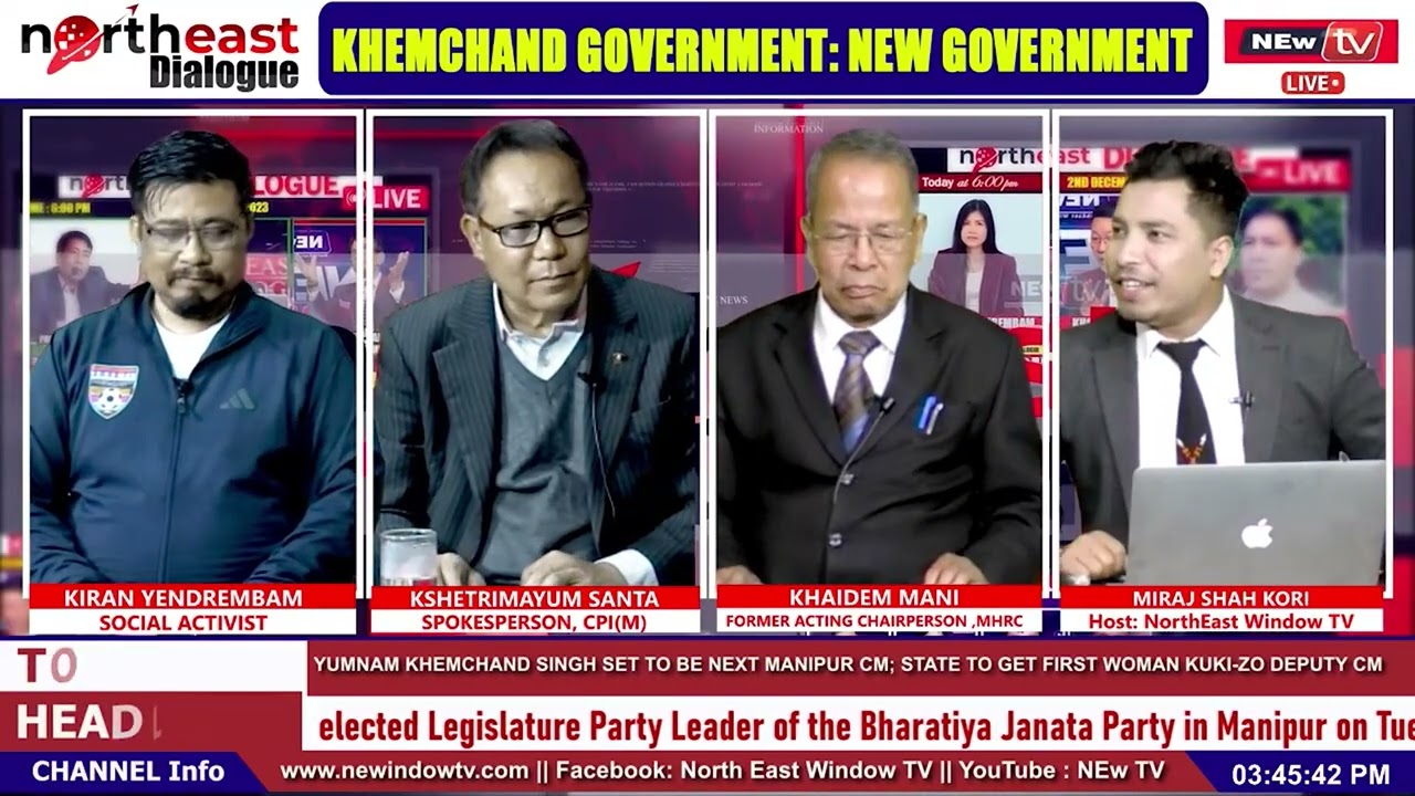 KHAIDEM MANI FORMER ACTING CHAIRPERSON ,MHRC : KHEMCHAND GOVERNMENT: NEW GOVERNMENT ||