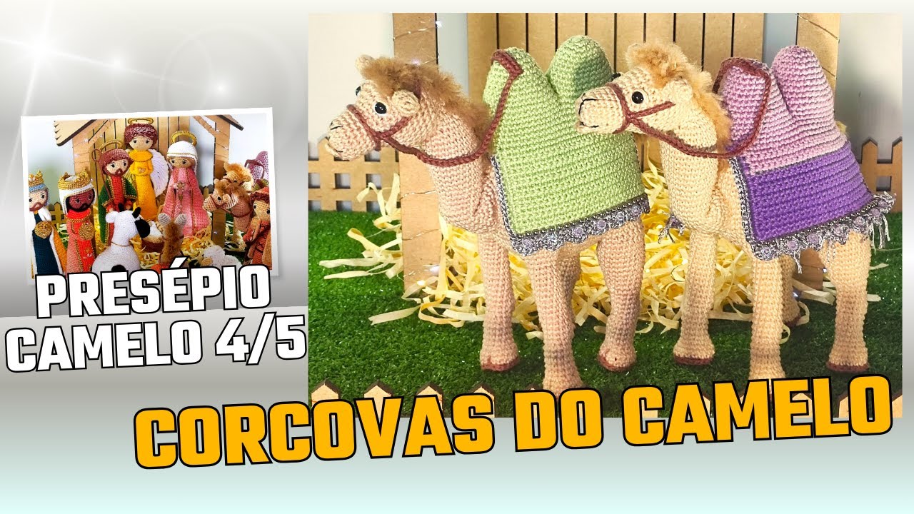 Corcovas do Camelo Presépio de Natal 4/5 Amigurumi em Crochê