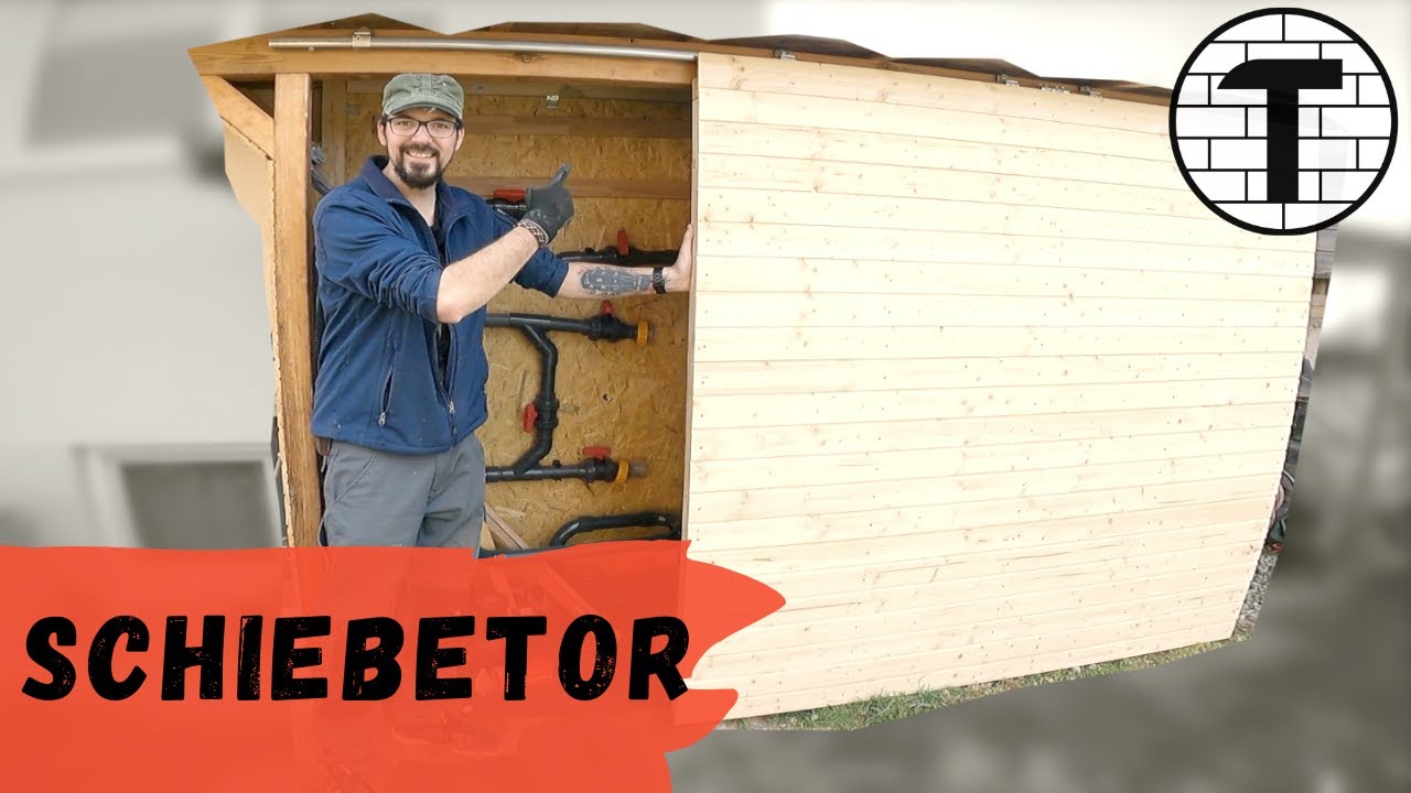 Schiebetor für (Pool)Technikraum bauen