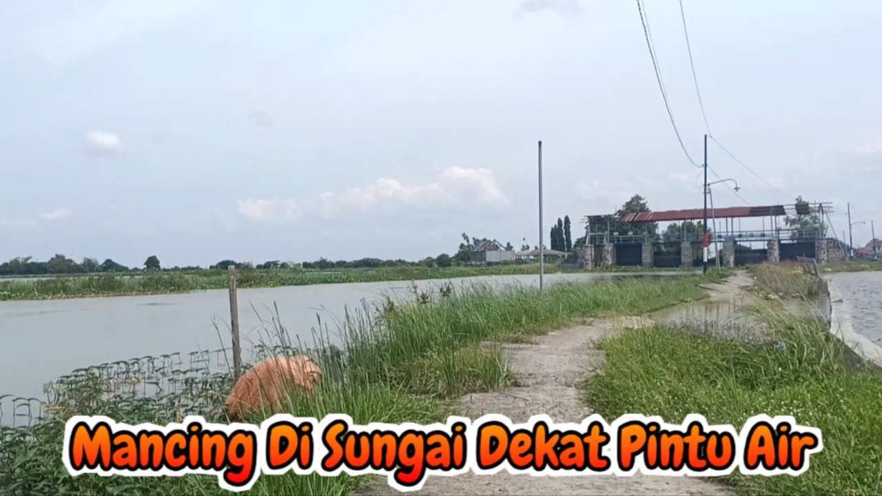 Mari kita coba... !! Mancing Di Sungai Dekat Pintu Air