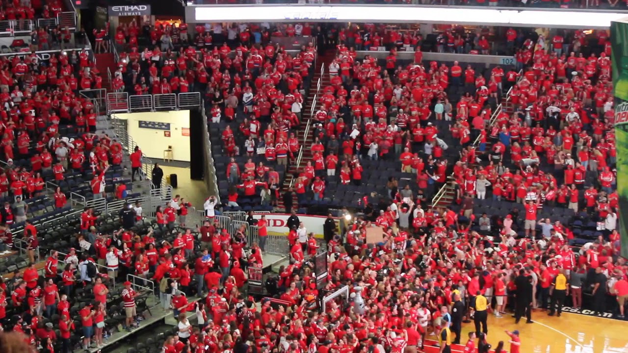 CAPS WIN STANLEY CUP - CAPITAL ONE ARENA SINGS WE ARE THE CHAMPIONS