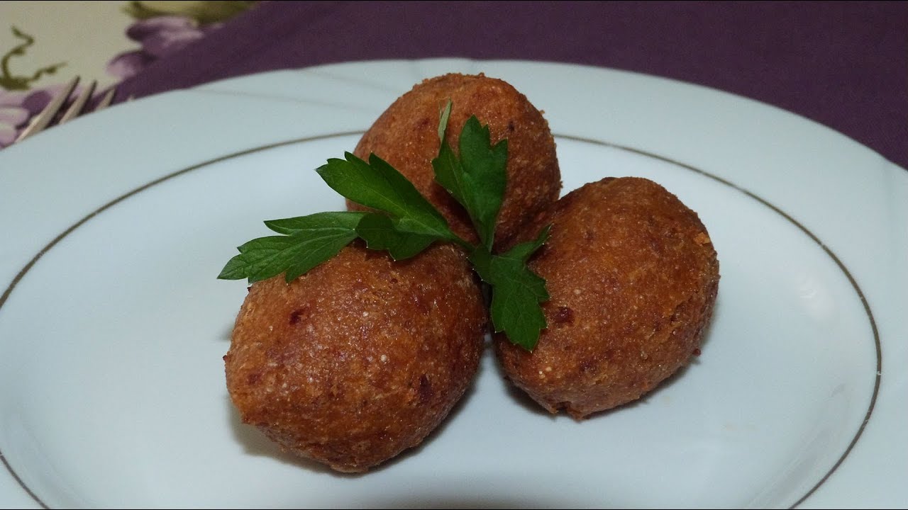 Stuffed Meatballs Recipe | Turkish Bulgar Wheat Meatballs