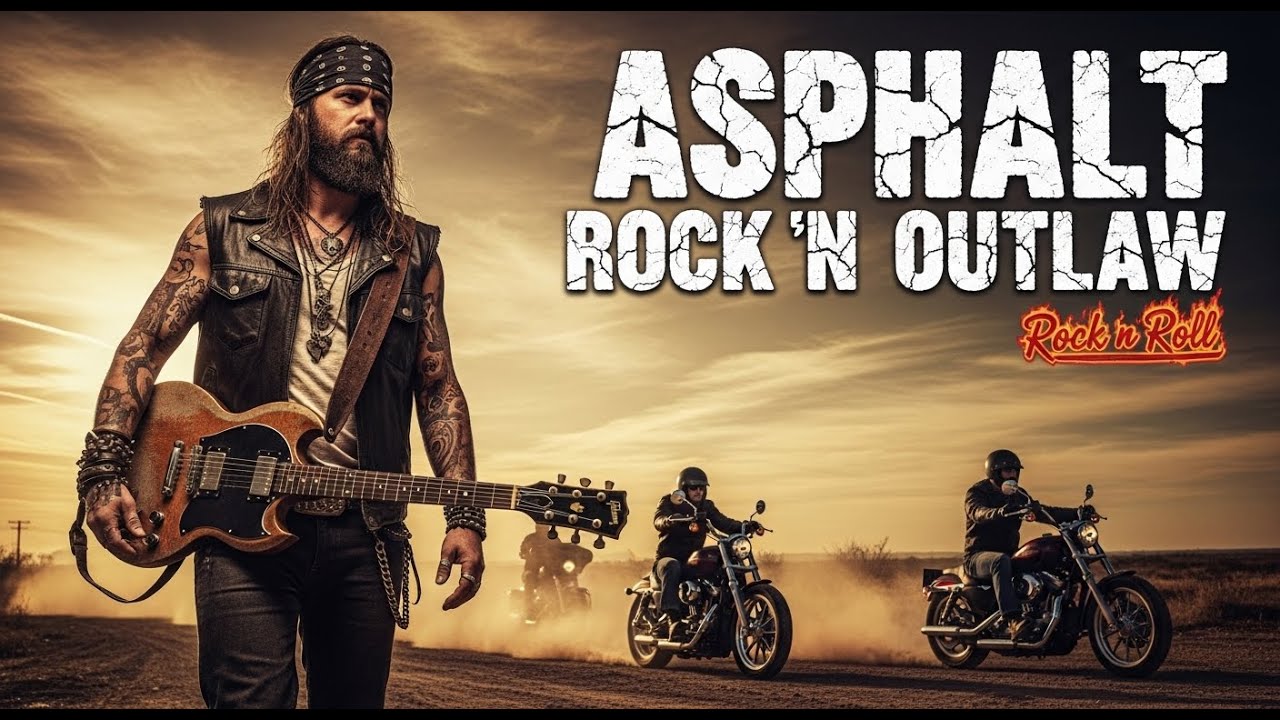 Best Music Rock n Roll 🎸 Asphalt Rock N Outlaw 🎶 Rock n Roll Made for the Road