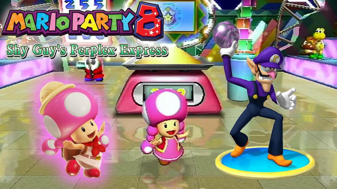 Mario Party 8 Duel Mode - Toadette VS Waluigi - Shy Guy's Perplex Express | [LSF]Chaz