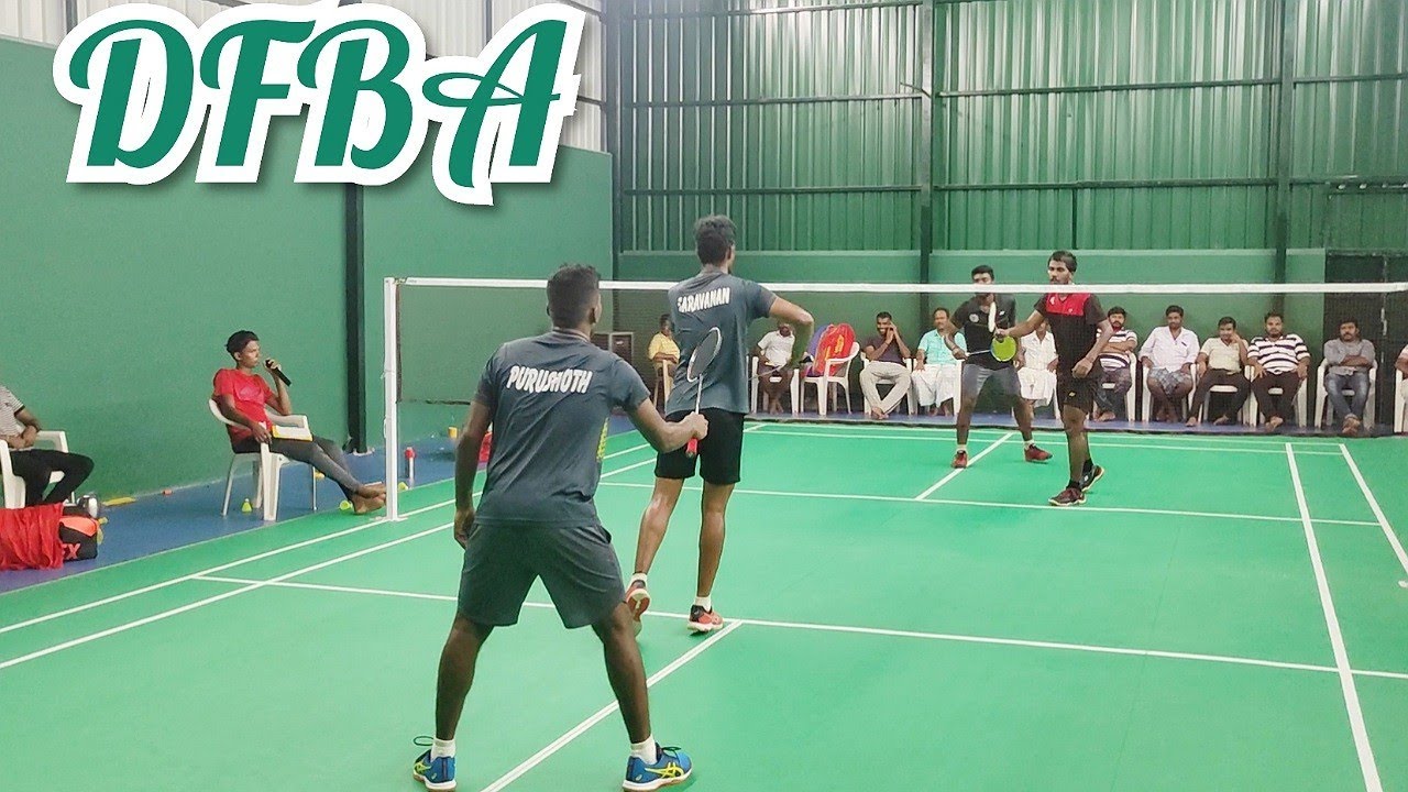 KALAIARASAN GANESH vs PURUSOTH SARAVANAN Final Men Doubles DFBA Inaugural Badminton Tournament 2020