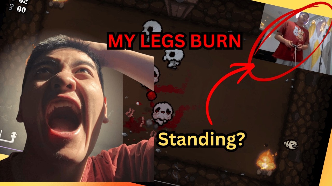 Binding Of Isaac But I Have To Stand UP (VOD)