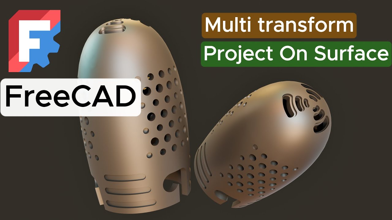 Проект FreeCAD на Surface — создание корпуса микрофона с использованием Part Design/Part Workbench
