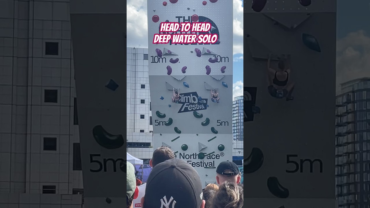 Deep Water Solo Race @ #TheNorthFaceClimbFestival