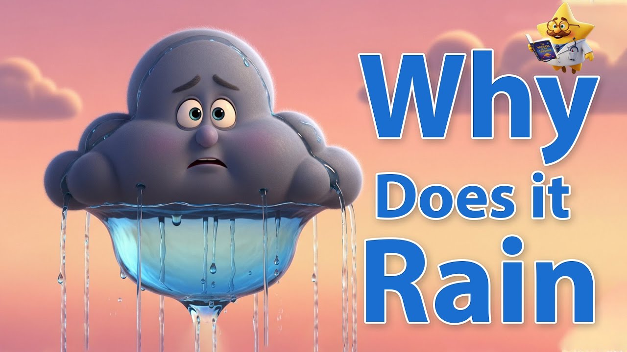 Почему идёт дождь? 🌧️ Весёлое научное видео для детей | Весёлое обучающее научное видео