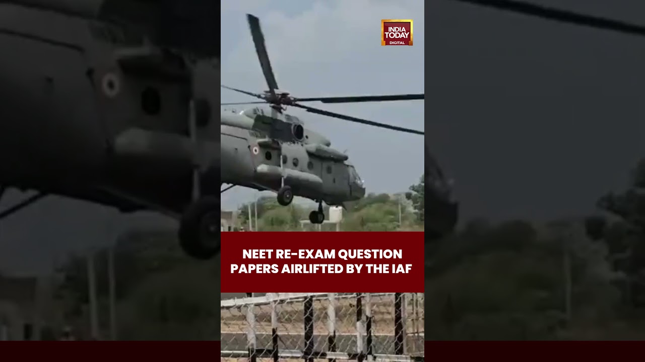 NEET Re-Exam Papers Arrive by Air Force Helicopter! Massive Security Measures #neetreexam #iaf