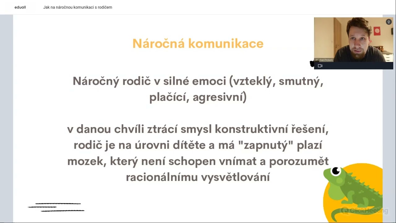 Záznam webináře Jak na náročnou komunikaci s rodičem