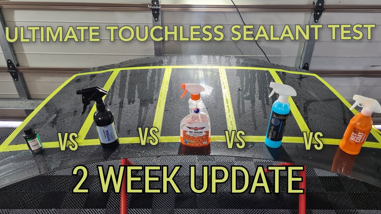 Ultimate Touchless Sealant Test 2 Week Update | Carpro v Gyeon v Bowden's v Mirch v Platinum Potions