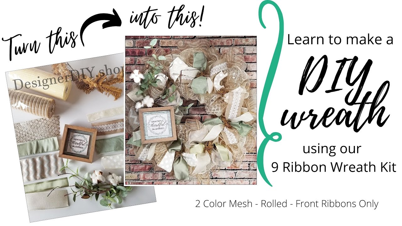 Easy Mesh Wreath for Your Door!