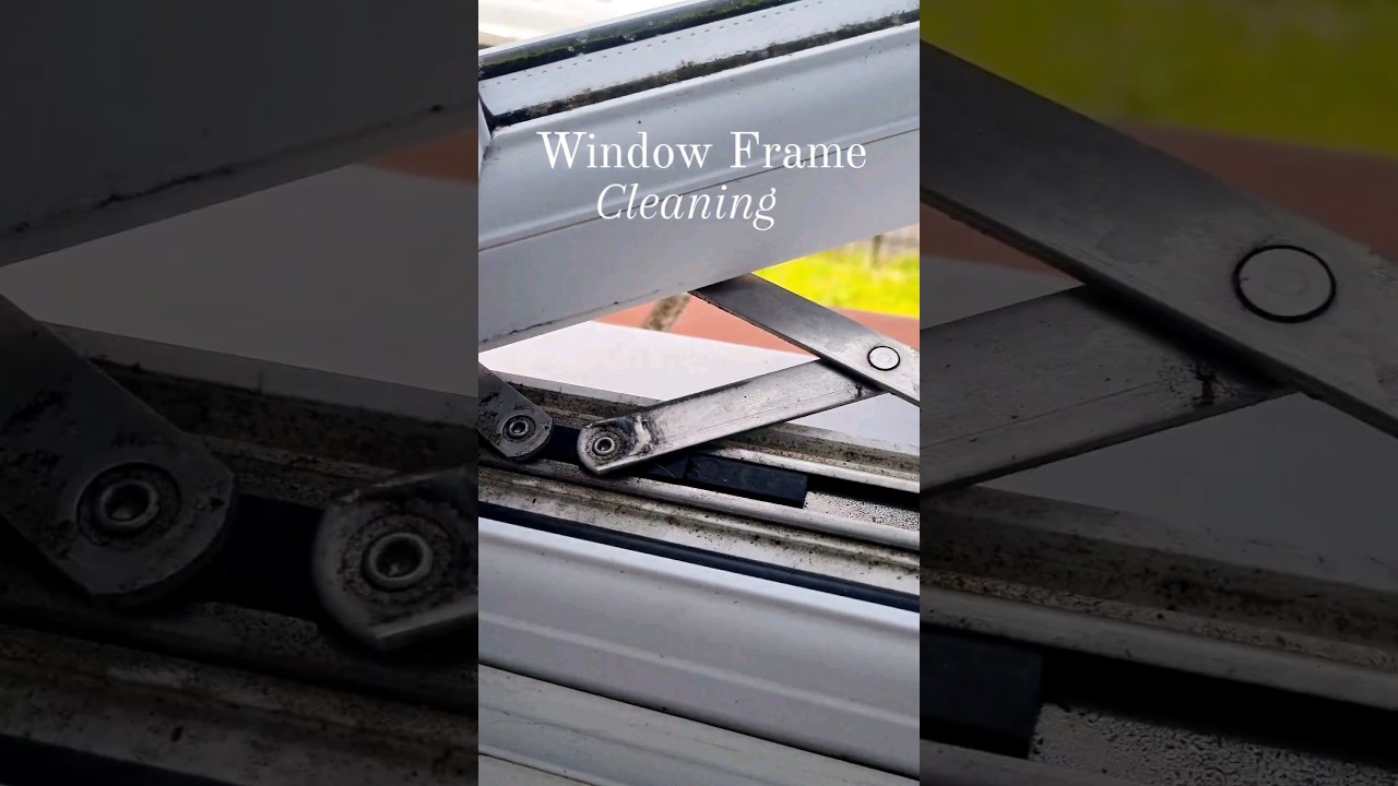 WINDOW FRAME DEEP CLEAN! #cleanhome #asmrcleaning #homecleaning #cleaninghacks #deepcleaning #new