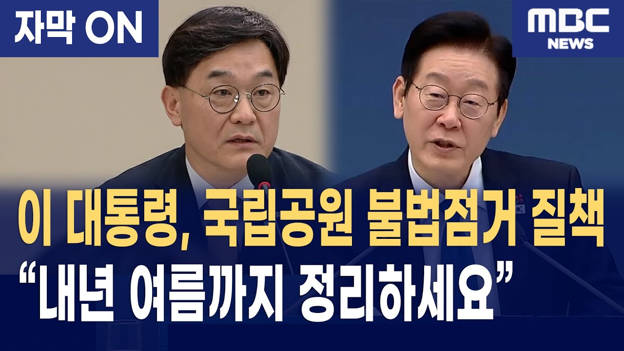 [자막] 이재명 대통령, 국립공원 불법점거 질책&ldquo;내년 여름까지 정리하세요&rdquo;