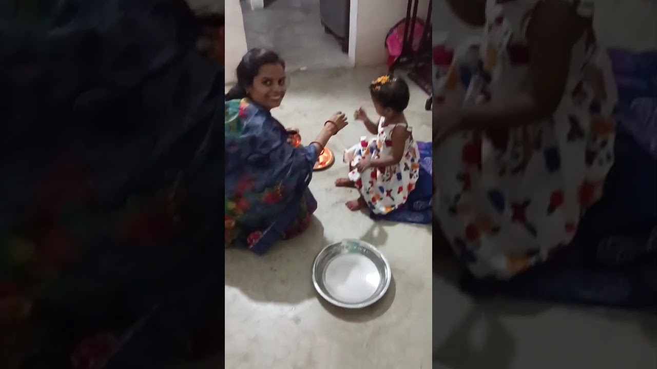 Navratri saptami me ayuti ki puja #pari #explore #india #public ##cutebaby #cute 