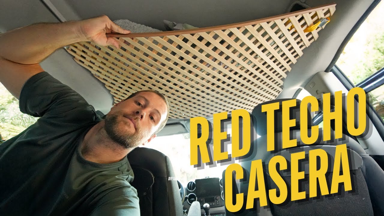 Red Almacenamiento a medida DIY para mini furgo CAMPER