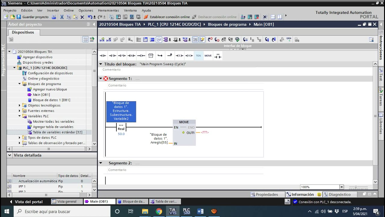 Tipos de datos arreglos y estructuras