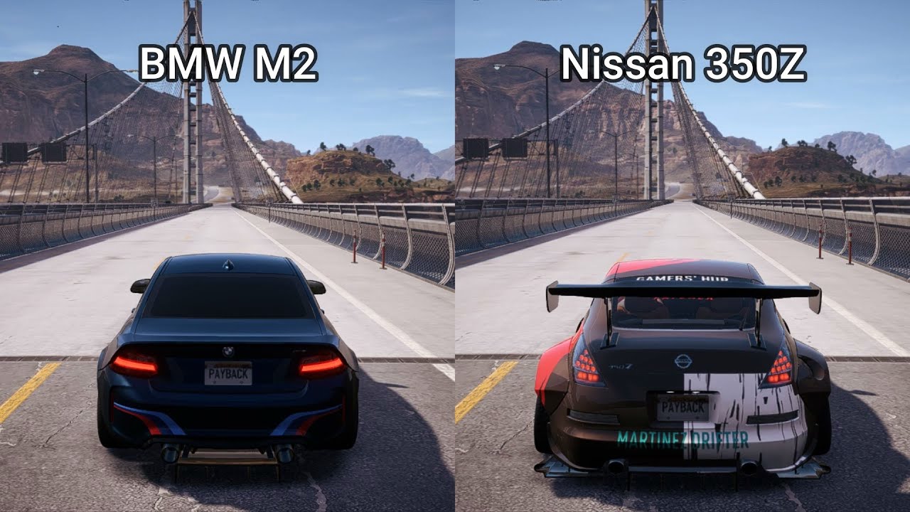 NFS Payback - BMW M2 vs Nissan 350Z - Drag Race