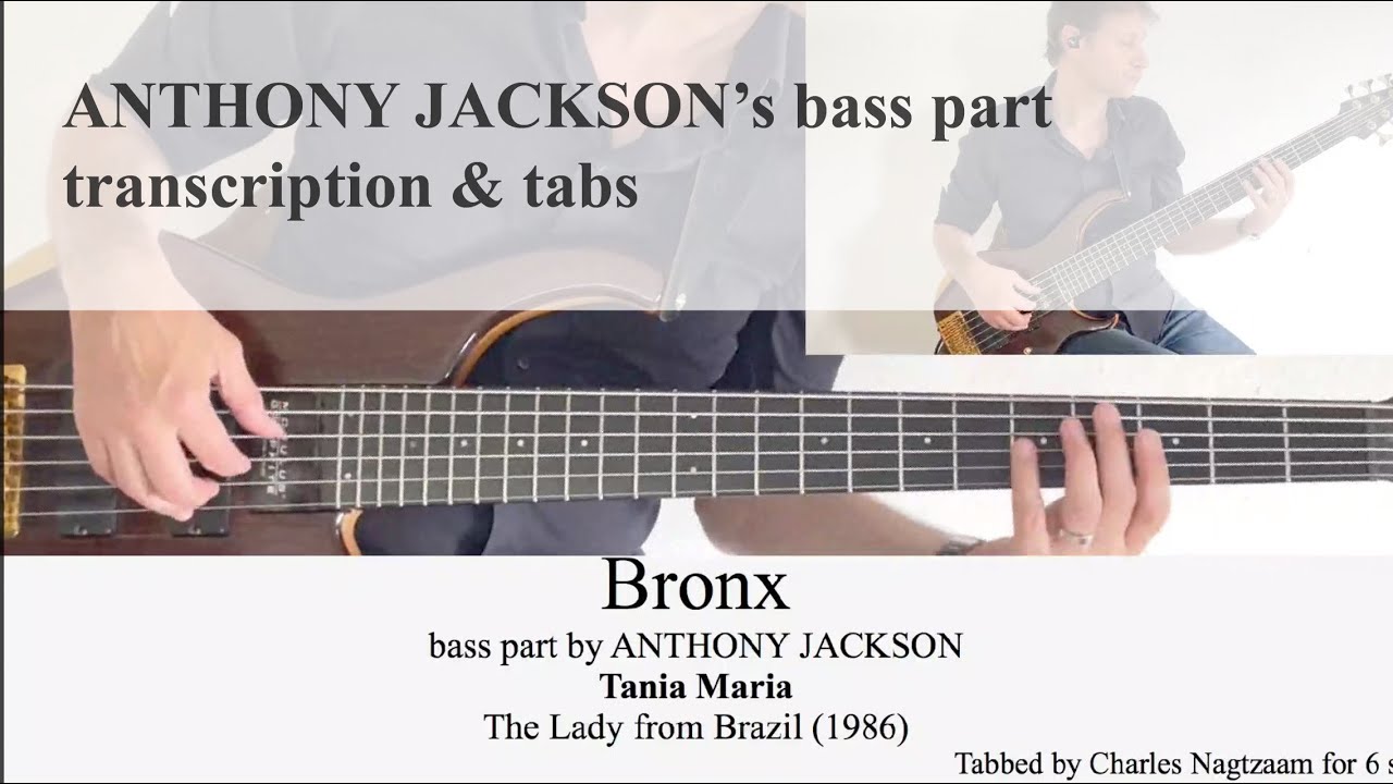 BRONX - Tania Maria - Modulus Quantus 6 string - transcription with tabs - Anthony Jackson tribute