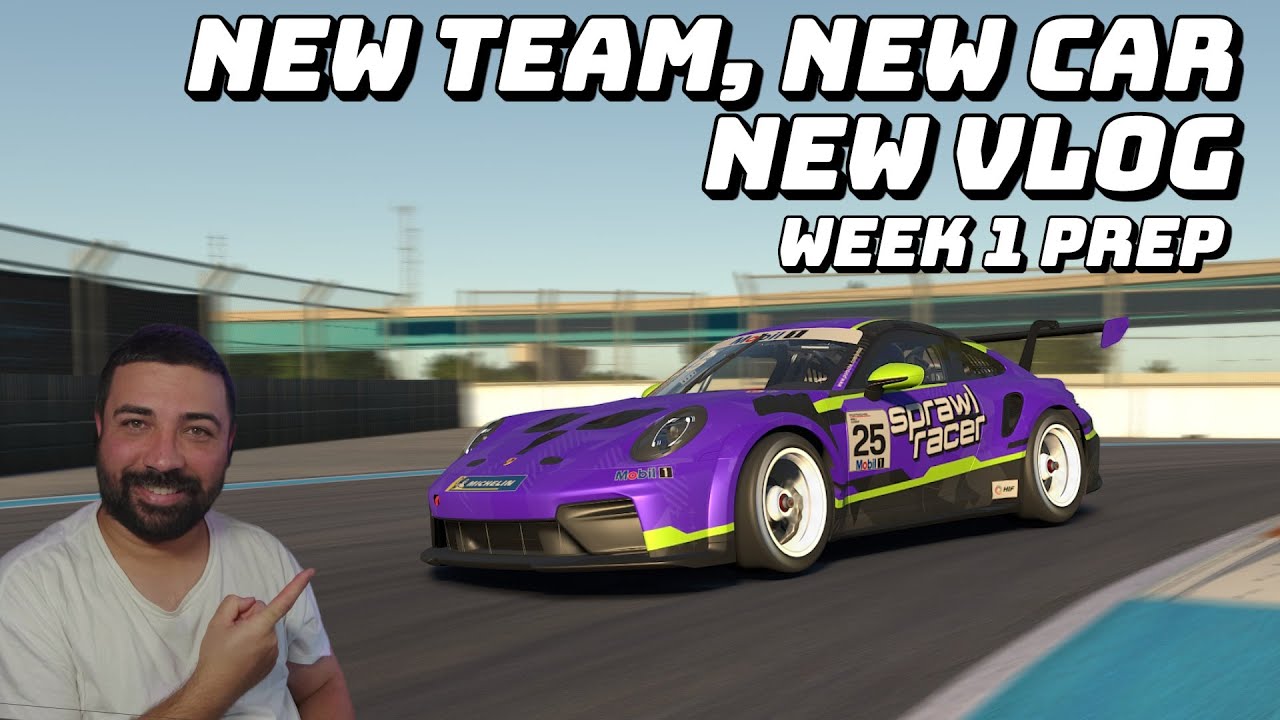 New Team, New Car, New Vlog // iRacing Porsche Cup Vlog Week 1 Prep