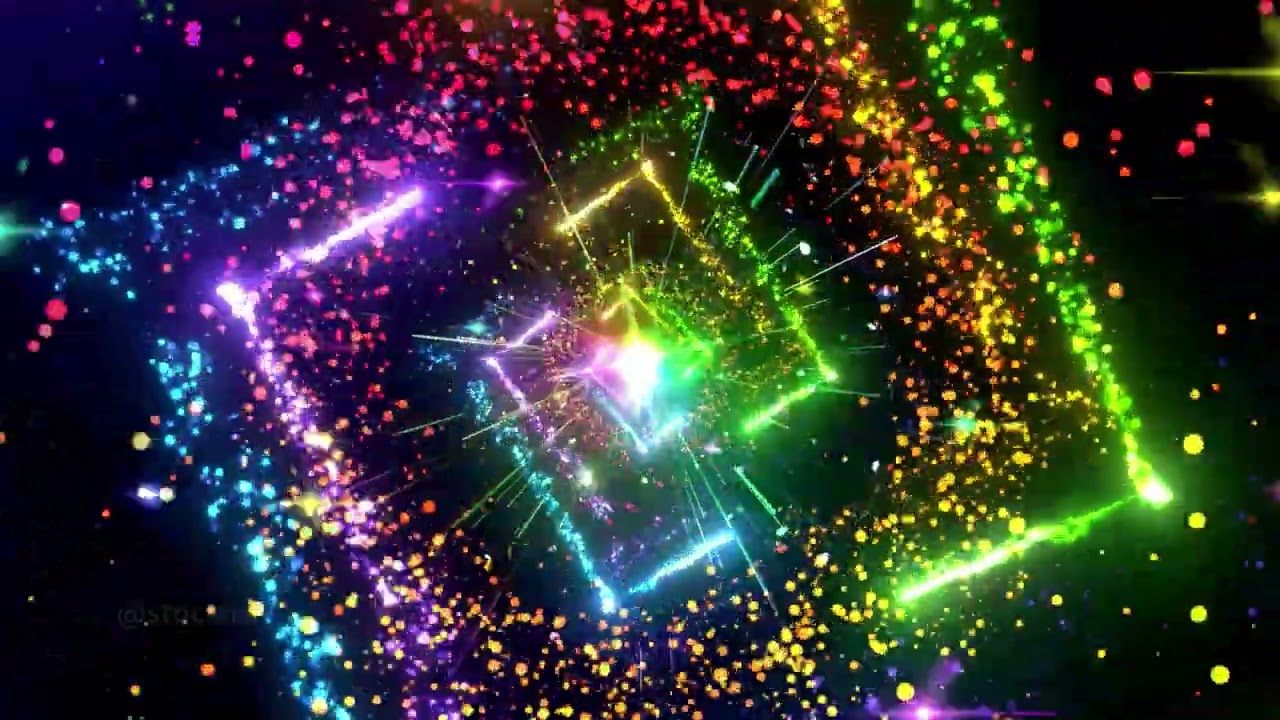 Quantum Radiance dj music particles channel tv background wallpaper