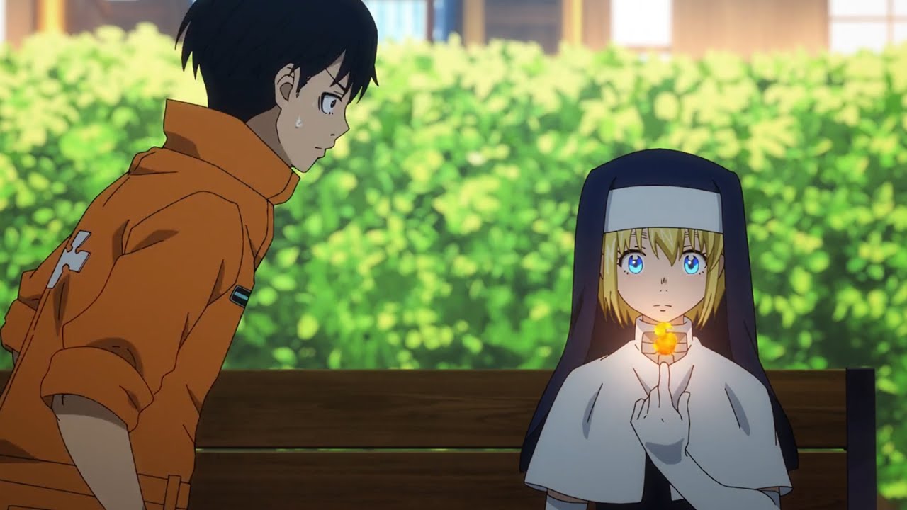 Сестра Айрис пробуждает пирокинетические способности &mdash; Fire Force, эпизод 61