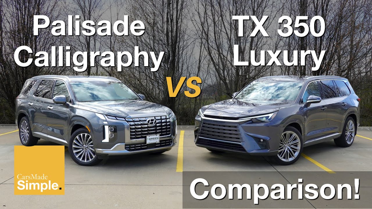 2024 Hyundai Palisade Calligraphy vs Lexus TX 350 Luxury | Side by Side Comparison!