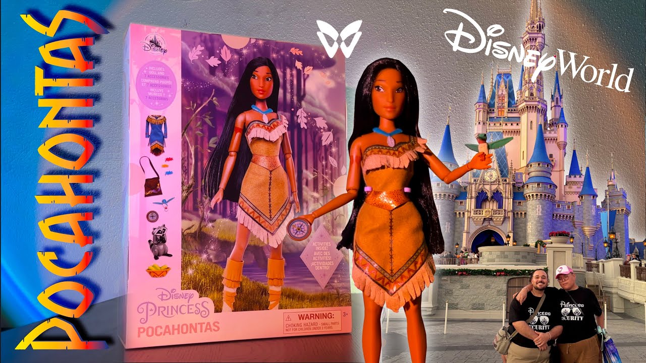 Pocahontas 🪶✨ Story Time Doll Unboxing | Disney World Park Vlog | Cinderella Royal Table 💙