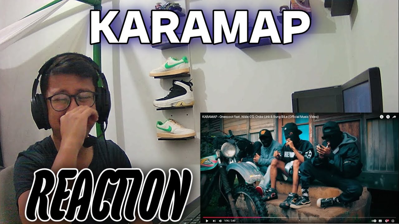 REACTION KARAMAP - Onescoot faet  Nilde G'D, Chiko Link & Bung BiLe [Official Music Video]