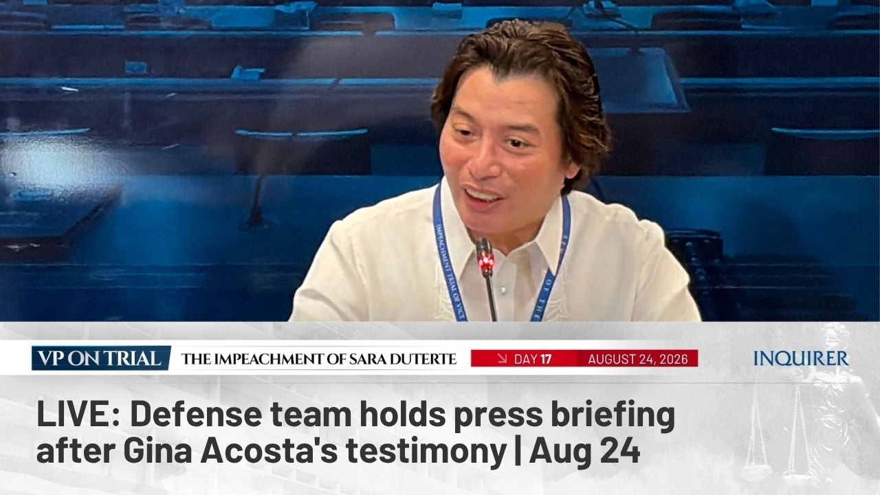 LIVE: Defense team holds press briefing after Gina Acosta's testimony | Aug 24