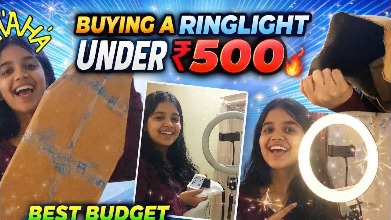₹500 SUPER BRIGHT RING LIGHT REVIEW 😲| Honest Review ✅| Worth it or Not 🤔⁉️ UNDER ₹500 💡🔥 