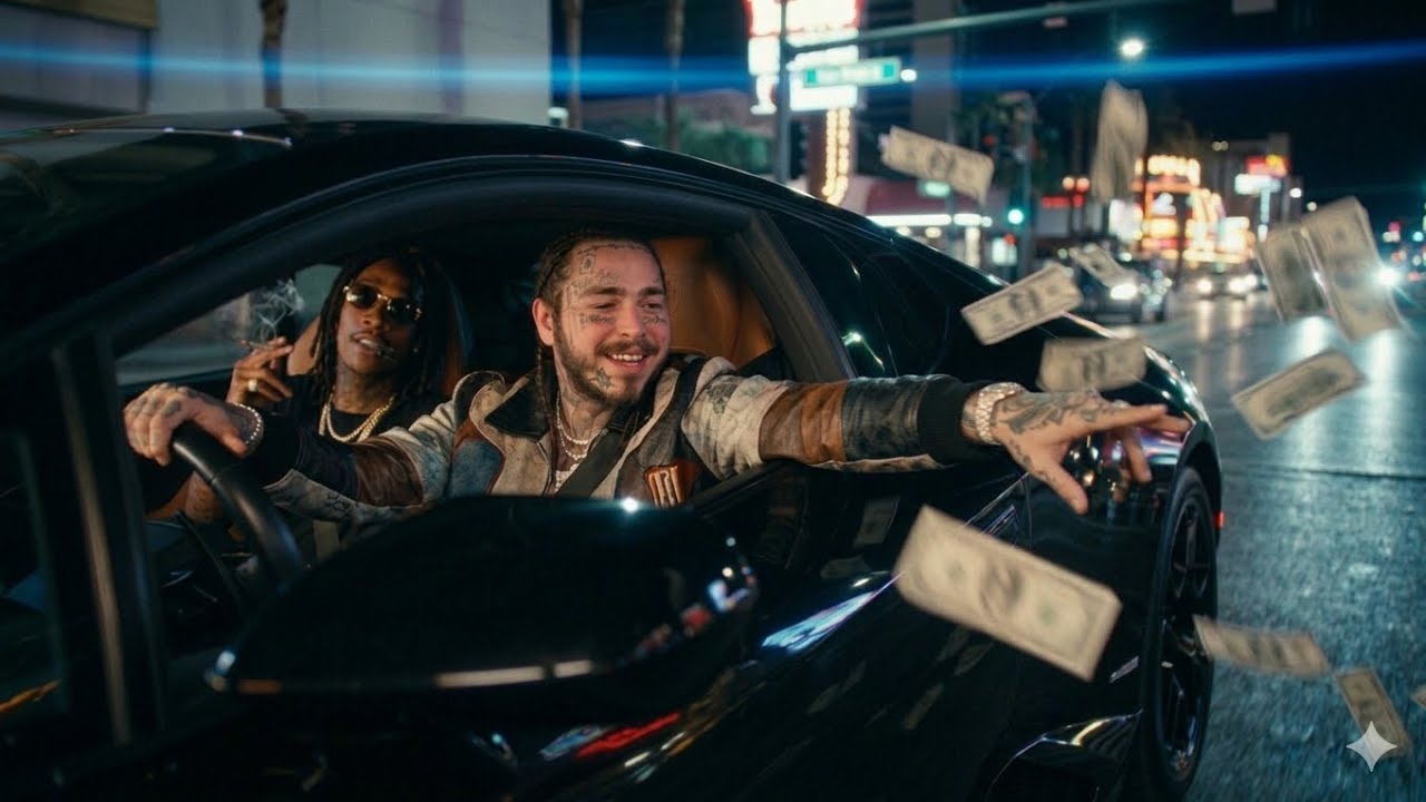 Post Malone ft. Wiz Khalifa – City Paper Rain (Official Lyrics Video)