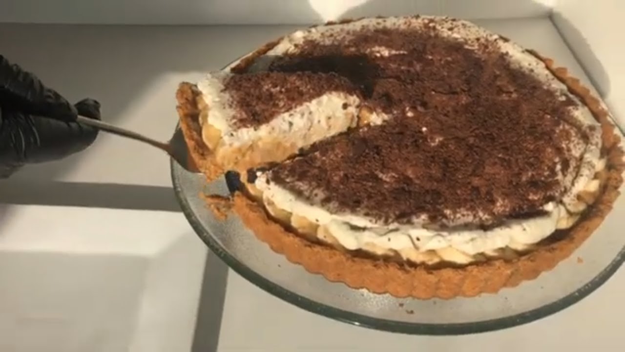 Easy Banoffee Pie Recipe | How to make banana and toffee pie |
